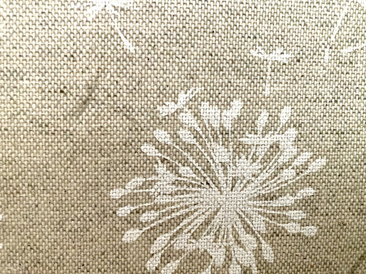 DEKORATEX Chices Outdoor Kissen Gefüllt NEU Pusteblume Sand Weiß 40x60 cm