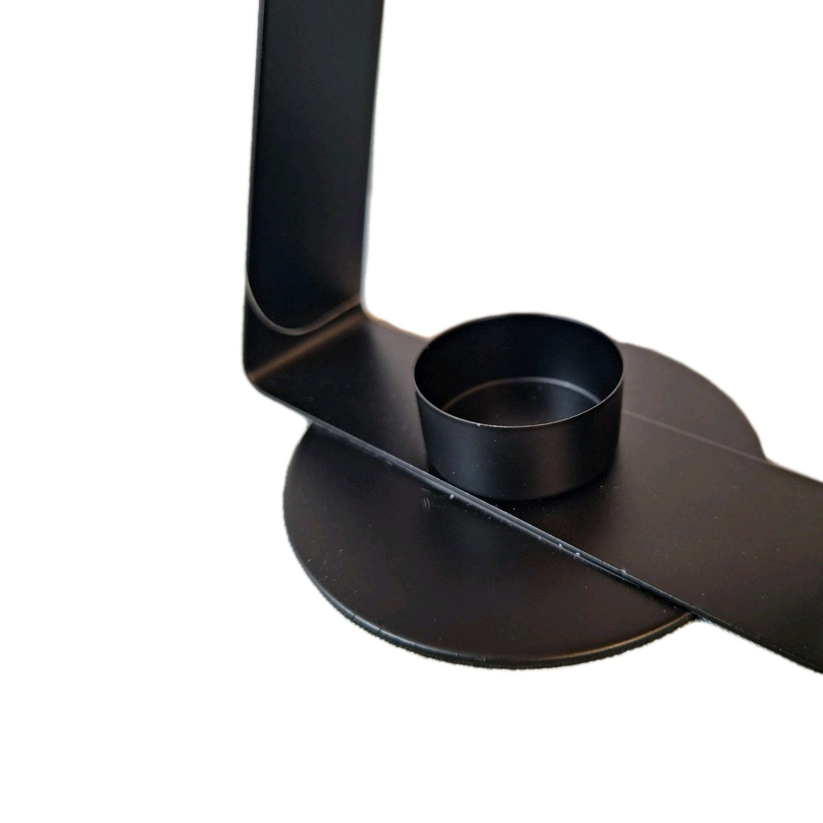 Kaheku moderner Teelichthalter MINTO NEU Metall Schwarz 20 cm Hoch