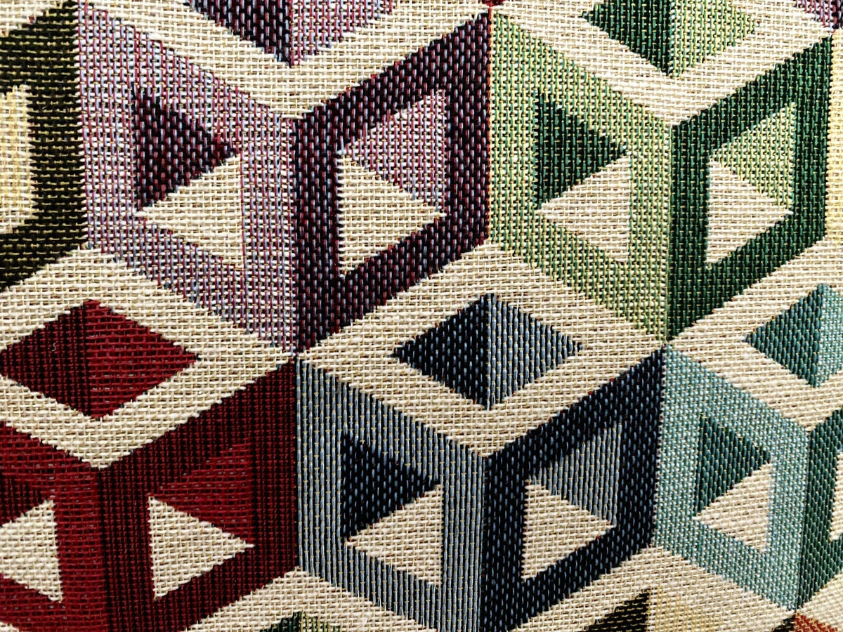 DEKORATEX Jaquard Kissen Gefüllt NEU Grafisches Design Multicolour 40x60 cm