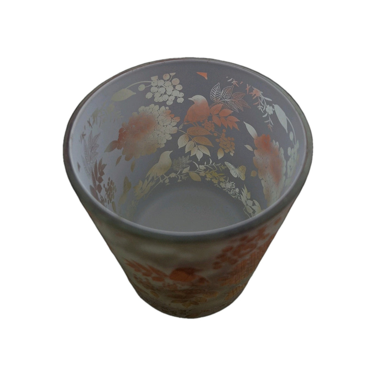 Formano Windlicht Naturstil NEU Glas Grün Kastanie 12,5 cm Hoch