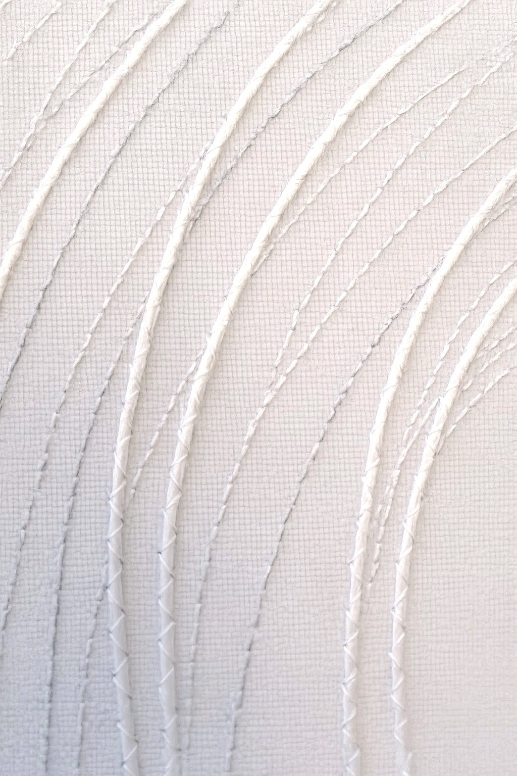 Sander moderner Tischläufer MERTON NEU Kreise Gestickt Ecru Grau 50x150cm