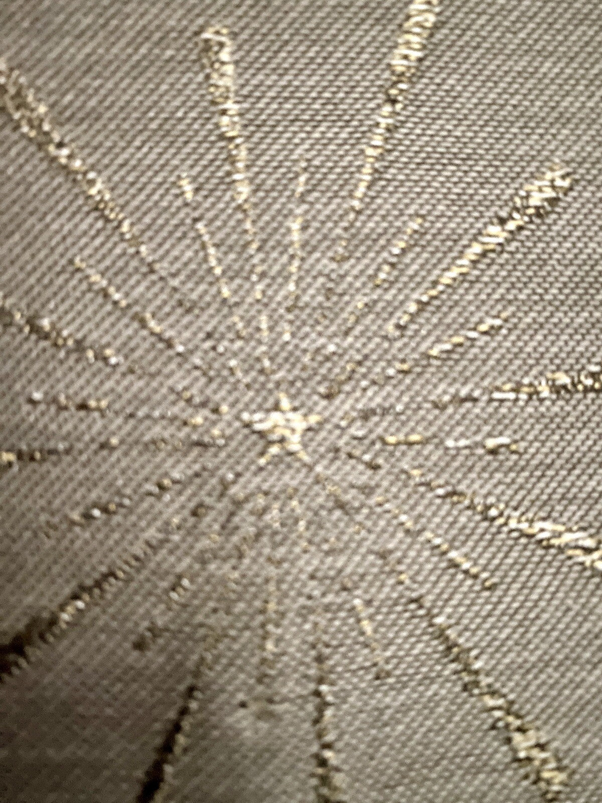 Apelt Jaquard Weihnachts-Tischband Sterne Grau Champagner 25x175cm