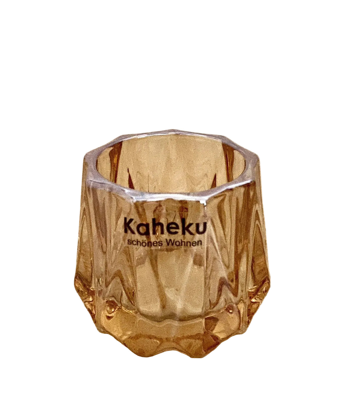 Kaheku chices Tischlicht HAVIS NEU Glas Amber 5,5 cm Hoch