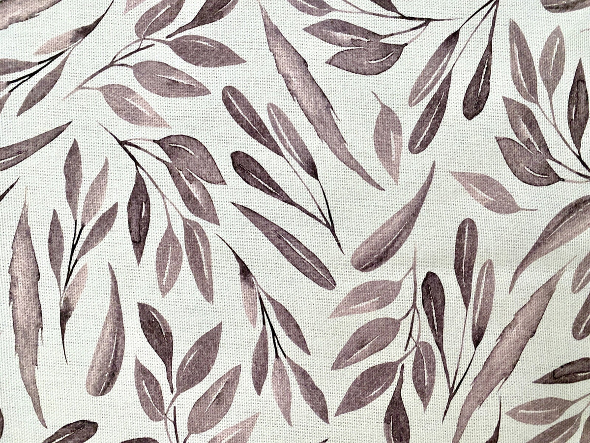 Sprügel moderner Tischläufer NEU Digitaldruck Blattdesign Natur Altrose 50x150cm