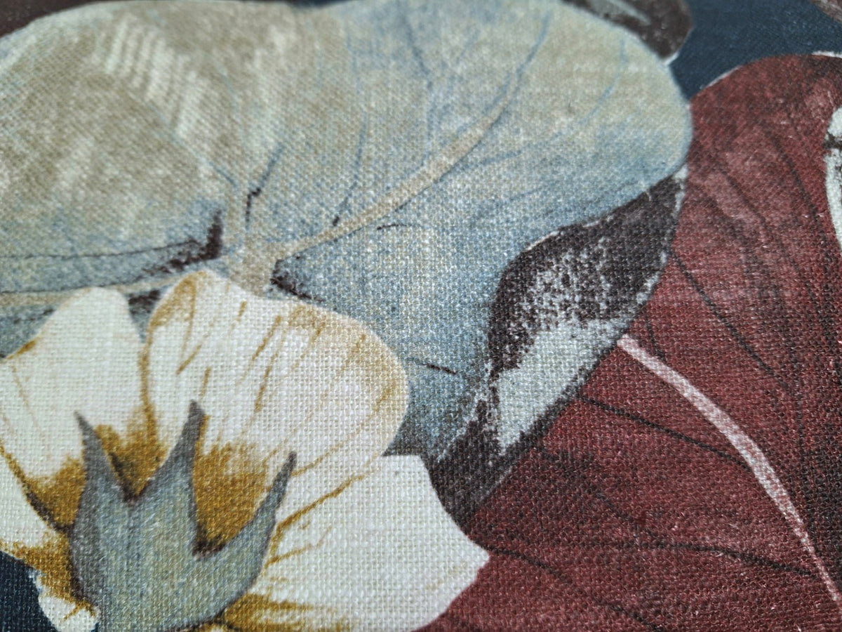 Sander moderne Kissenhülle EMBAR NEU Floral Burgund Senf Petrol Ceme 50x50cm