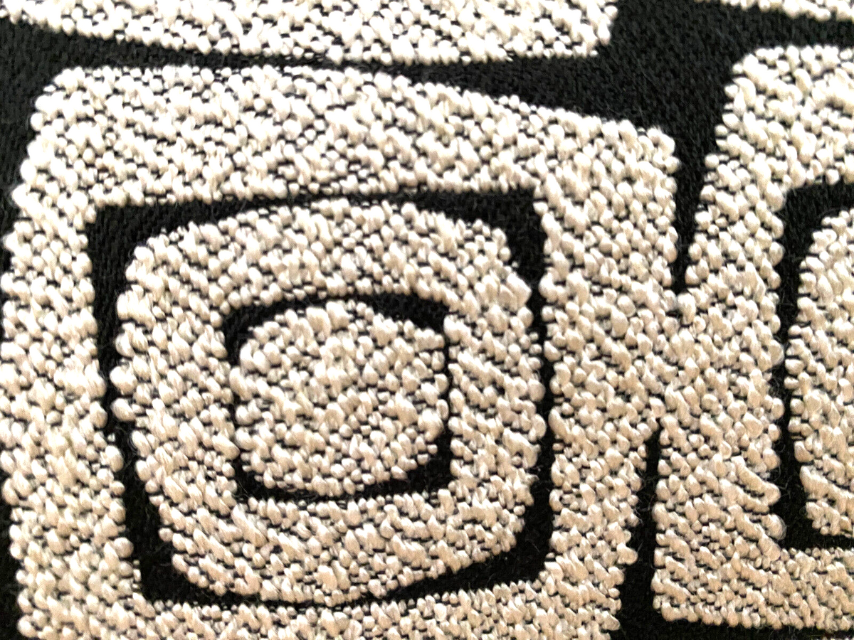 Rohleder moderne Jaquard Kissenhülle "Turtle" NEU  Schwarz  Creme 50 x 40 cm