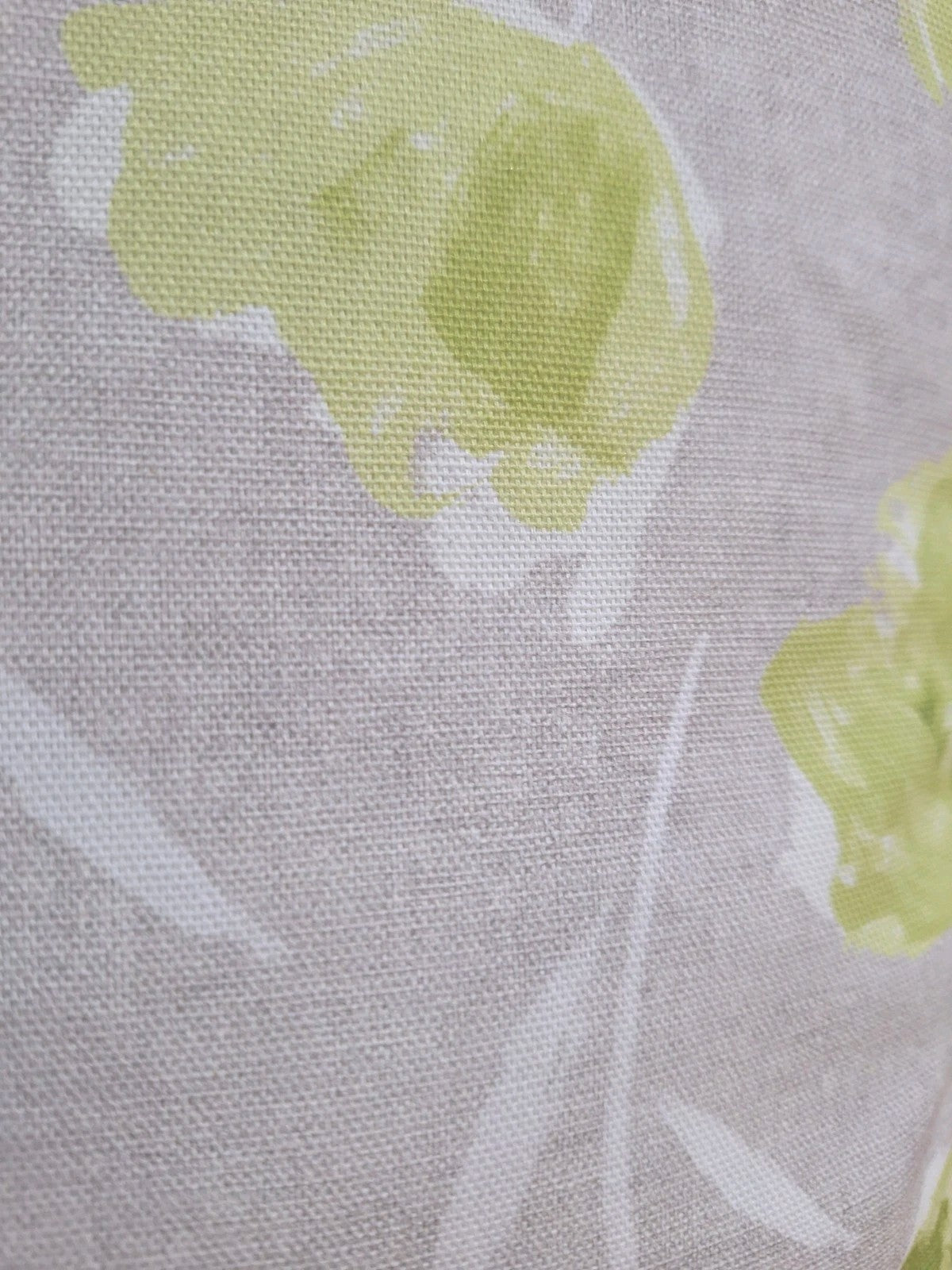 Sander Kissenbezug Bedruckt Tulipano NEU Natur Grau Grün 50x50cm Einzelstück