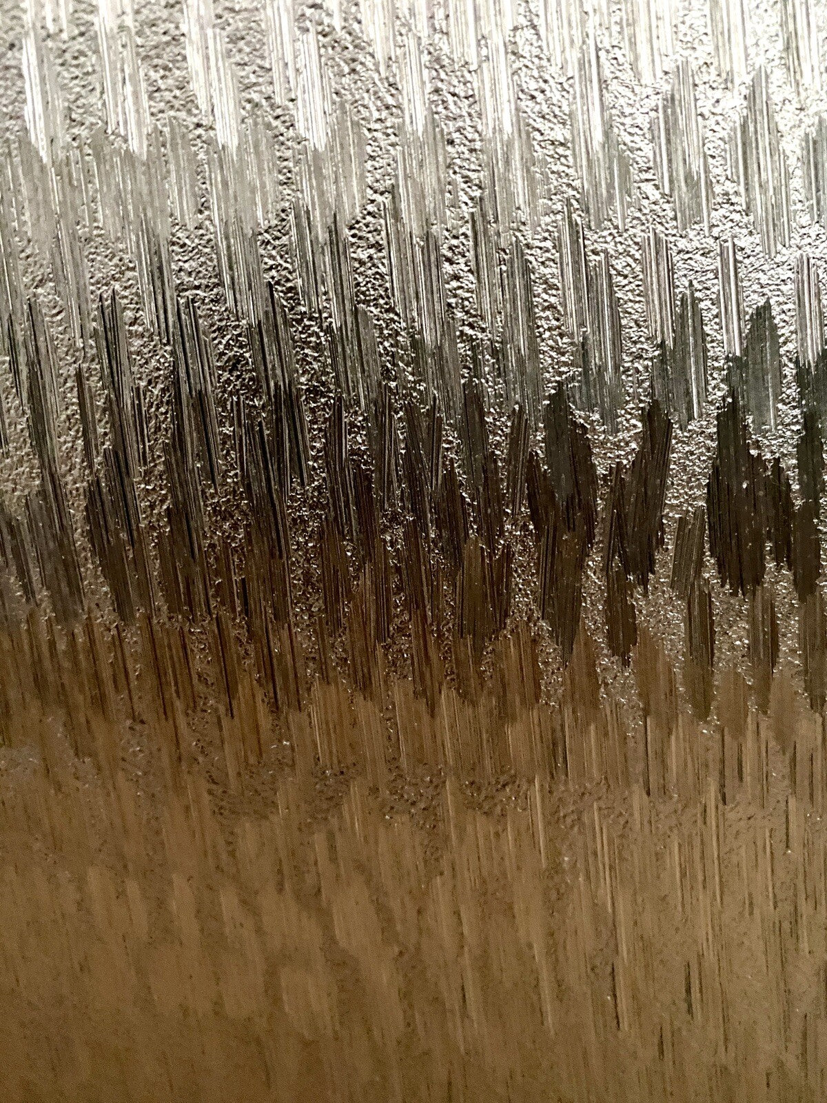 Kaheku moderne Metall Vase ABIUS NEU Strukturiert Silber 34,5 Hoch