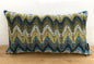 Rohleder moderne Jaquard Kissenhülle OLA GREEN NEU Blau Grün Gelb Weiß 60x35 cm