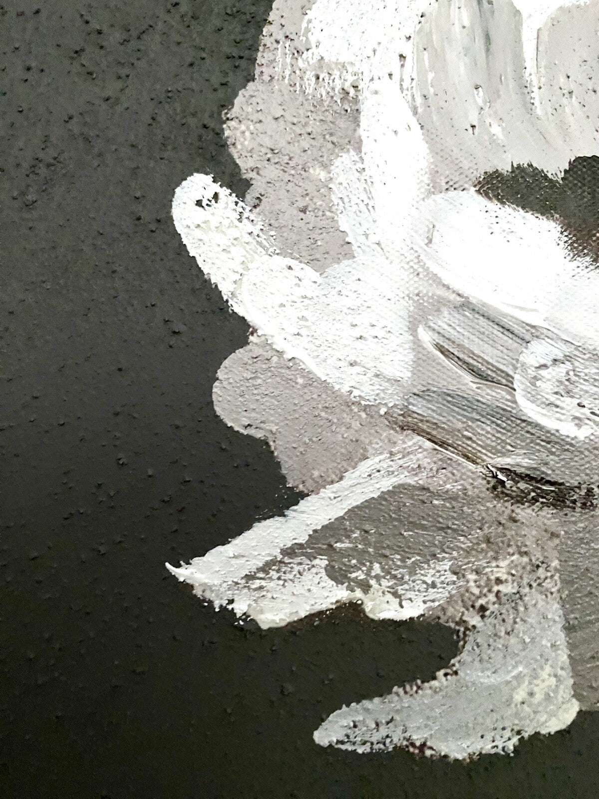 Gilde chices Gemälde „Magnolie“ NEU Grau Weiß Taupe 60x90 cm