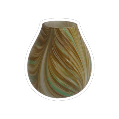 Formano  Glas Vase Stripes NEU Gelb Senf Grün 17,5 cm Hoch