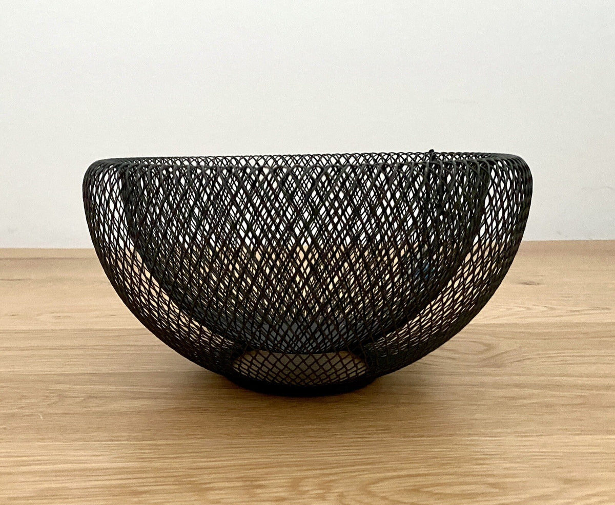 Philippi moderne Schale MESH Neu Stahl Pulverbeschichtet 25cm Rund