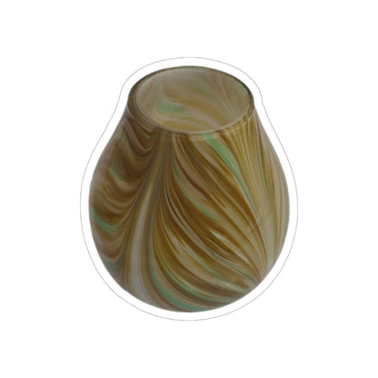 Formano  Glas Vase Stripes NEU Gelb Senf Grün 17,5 cm Hoch