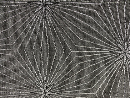 Apelt Jaquard Weihnachts-Tischband Sterne Anthrazit Silber 21x175cm