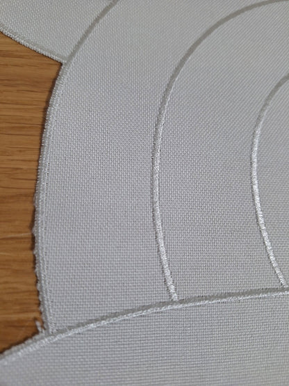 Sander Tischläufer Elegance Neu Ecru bestickt 50x115 cm