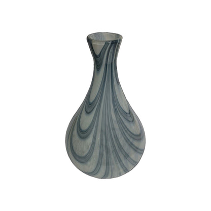 Mossapour Glas Vase CINTA NEU hellblau Modern Art 38cm Hoch