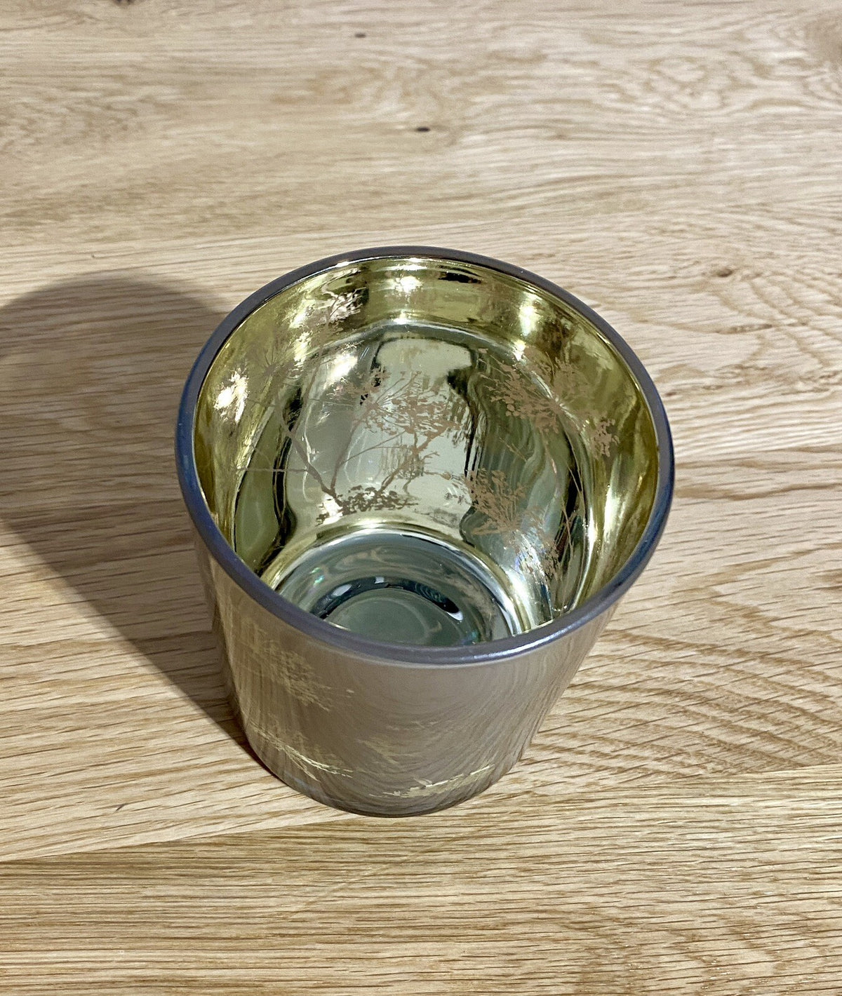 Formano chices Teelichtglas Pusteblume NEU Gold Taupe 10 cm Hoch