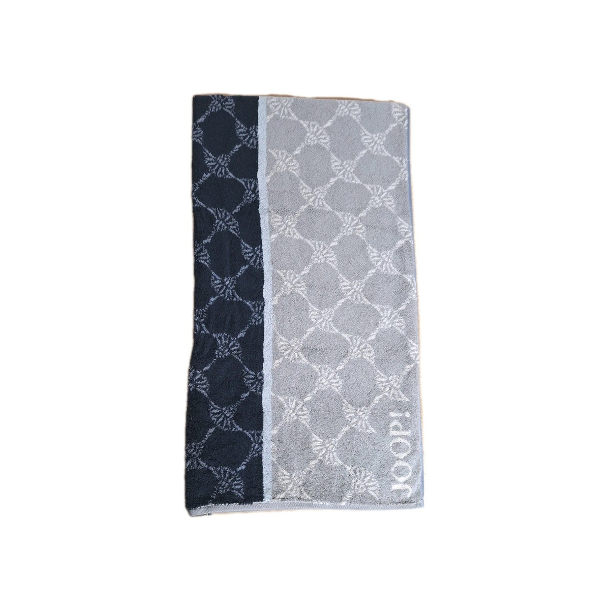JOOP! Duschtuch SIGNATURE NEU Streifen Cornflowers Grau Taupe Schwarz 80x150 cm