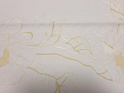 Sander moderner Tischläufer MILA NEU Blüten bestickt  Ecru Mais 50x150 cm