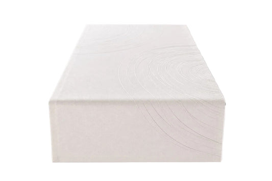 Sander moderner Tischläufer MERTON NEU Kreise Gestickt Ecru Grau 50x150cm