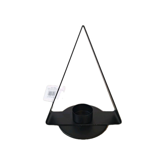 Kaheku moderner Teelichthalter MINTO NEU Metall Schwarz 20 cm Hoch