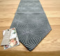 Apelt Jaquard Weihnachts-Tischband Sterne Anthrazit Silber 21x175cm