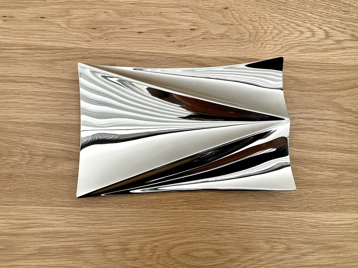 Philippi Konfektschalen Elbphilharmonie 2er Set NEU Edelstahl 23x14cm