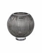 Kaheku Glas Teelichthalter LUMINA Neu Grau Kugelform 18 cm Hoch 16,5cm Rund