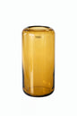 Kaheku Glasvase OPINO Neu Amber Zylinderform 32cm Hoch 14cm Rund