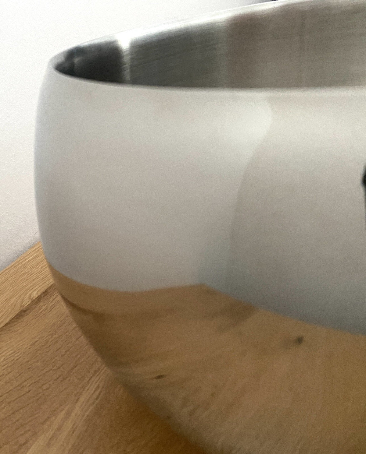 Fink  moderner Edelstahl Sektkühler APOLLO NEU Poliert 30 cm Rund