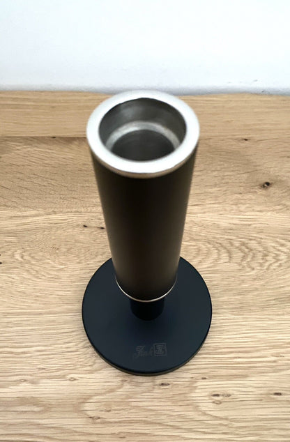 Fink Edler Kerzenleuchter RITMO NEU Schwarz  Pulverbeschichtet Vernickelt 18 cm
