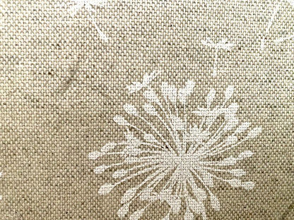 DEKORATEX Chices Outdoor Kissen Gefüllt NEU Pusteblume Sand Weiß 40x60 cm