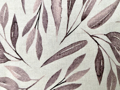 Sprügel moderner Tischläufer NEU Digitaldruck Blattdesign Natur Altrose 40x90cm