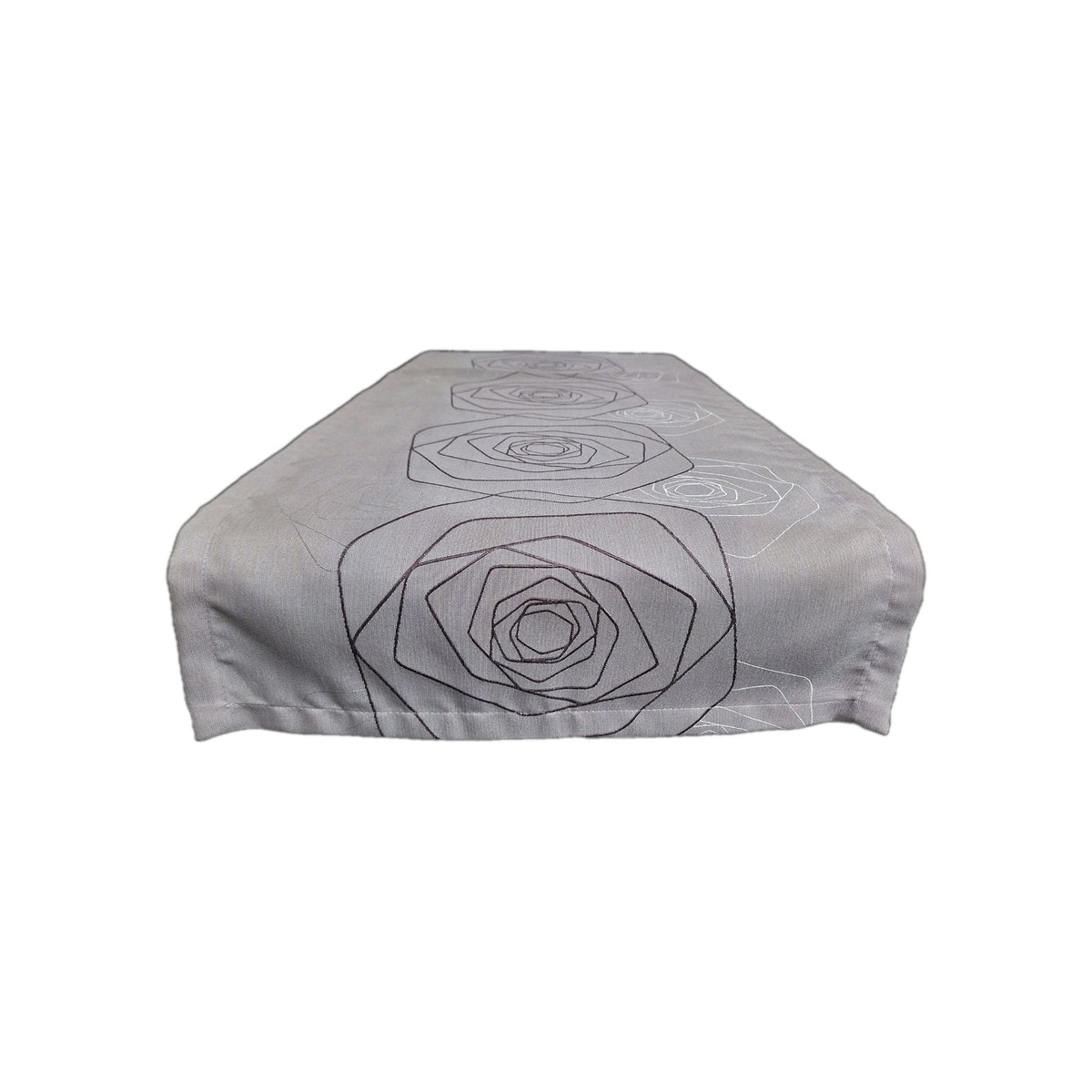Apelt Tischläufer Gewebt Blüten Abstrakt  Rosa Lila Weiss 48x140cm Einzelstück