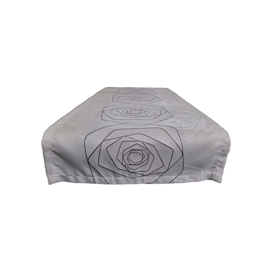 Apelt Tischläufer Gewebt Blüten Abstrakt  Rosa Lila Weiss 48x140cm Einzelstück