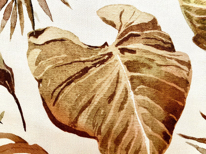 Sprügel moderne Kissenhülle NEU Digitaldruck Blattdesign Natur Braun 50x50cm