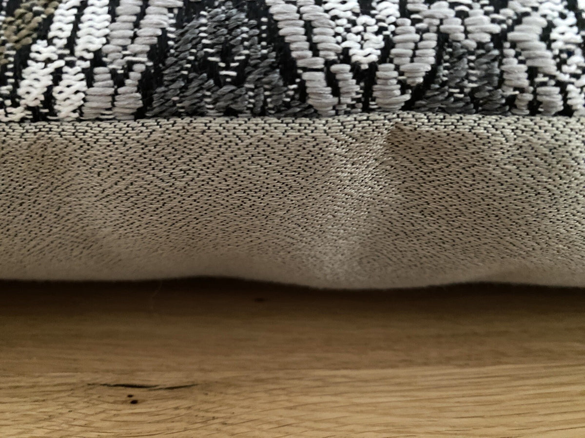 Rohleder moderne Jaquard Kissenhülle OLA Neutral NEU Grau Beige Weiß 60x35cm