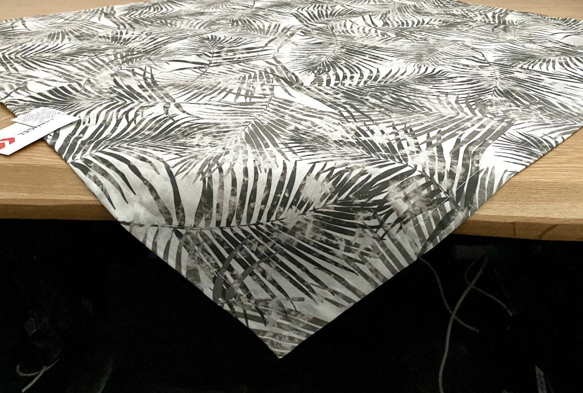 Sprügel Chice Outdoor Mitteldecke NEU Blätter Natur  Anthrazit 85x85cm