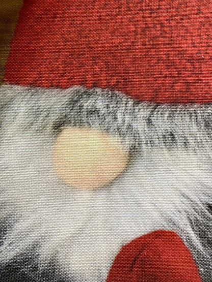 Sprügel Weihnachts-Kissenhülle bedruckt NEU Wichtel Braun Rot Grün 45x45cm