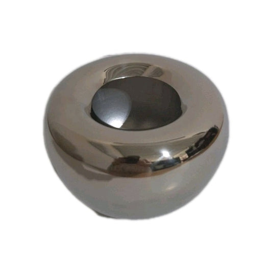 Kaheku moderne Metall Vase LAVAR Vernickelt NEU Silber 11,5 cm Hoch