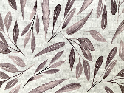 Sprügel moderner Tischläufer NEU Digitaldruck Blattdesign Natur Altrose 40x90cm