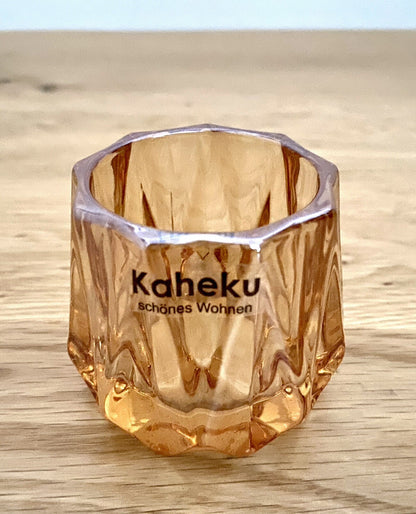 Kaheku chices Tischlicht HAVIS NEU Glas Amber 5,5 cm Hoch