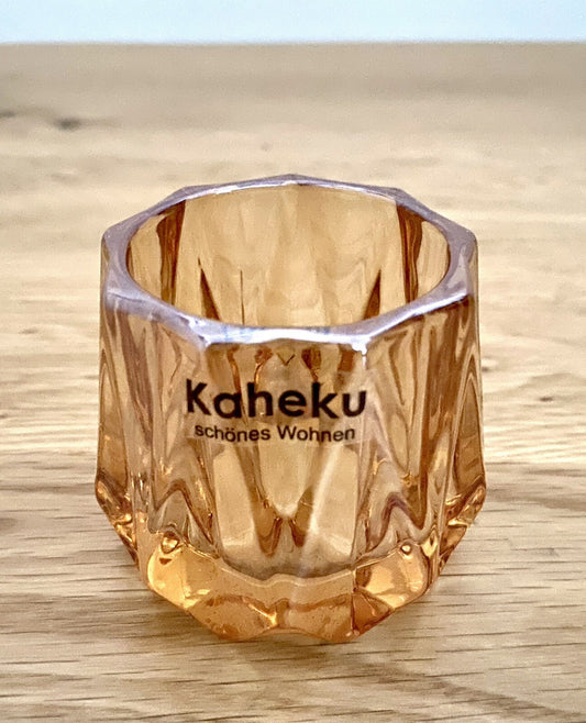 Kaheku chices Tischlicht HAVIS NEU Glas Amber 5,5 cm Hoch