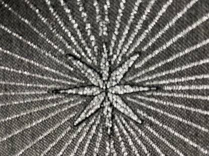 Apelt Jaquard Weihnachts-Tischband Sterne Anthrazit Silber 21x175cm