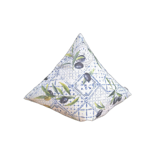 Apelt chice Kissenhülle NEU Oliven Bedruckt Weiß Blau Grün 40x40 cm