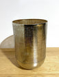 Fink Metall Windlicht MAURA Vernickelt Neu Lochmuster Silber Gold 30 cm Hoch