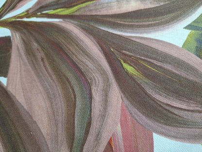 Sander moderner Tischläufer Tikal NEU Blätter Rose Grün Grau 40x100cm