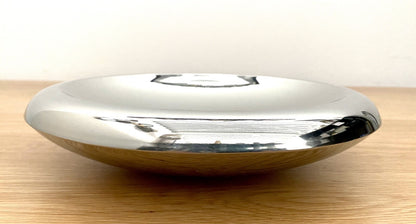 Kaheku moderne Edelstahl Schale Bob NEU poliert Silber 23,5cm Rund