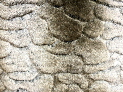 Apelt Kunstfell Kissenhülle NEU Struktur mit Farbverlauf Braun Taupe 46x46cm
