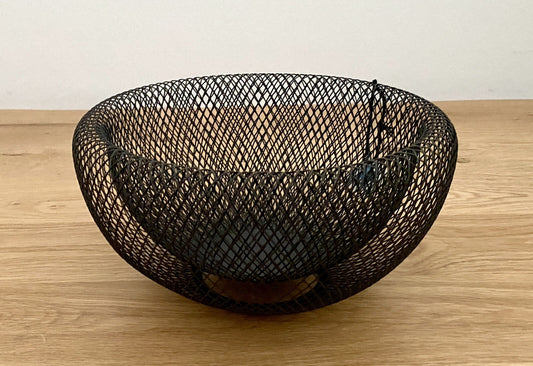 Philippi moderne Schale MESH Neu Stahl Pulverbeschichtet 25cm Rund